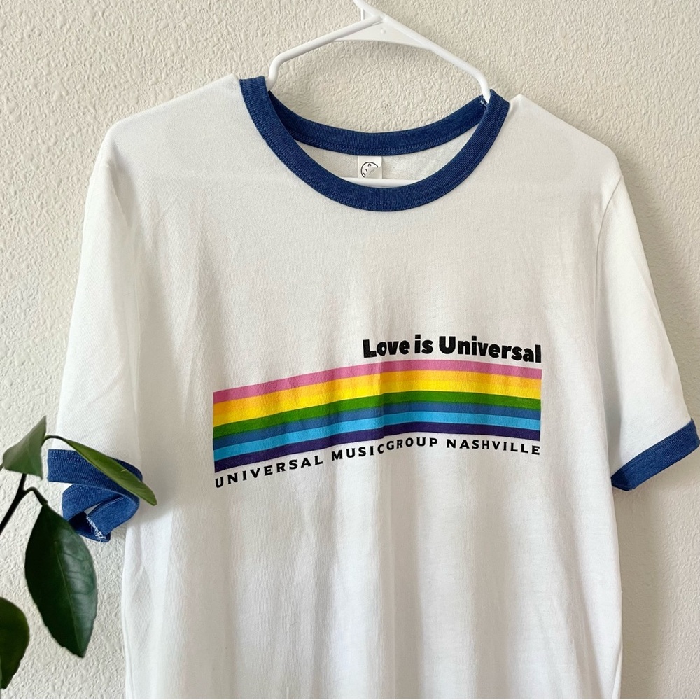 retro pride universal music group ringer tee